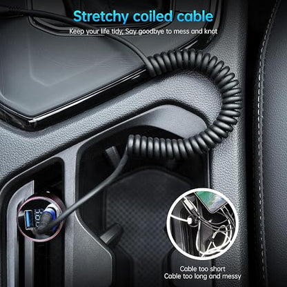 iPhone Charger Cable for Car 3FT, Retractable Charging Cord Compatible - Image 4