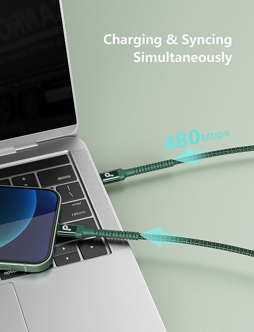 USB C to Lightning Cable 6FT 2Pack USB-C Fast Charger Cable Mfi Certified Type - Image 4