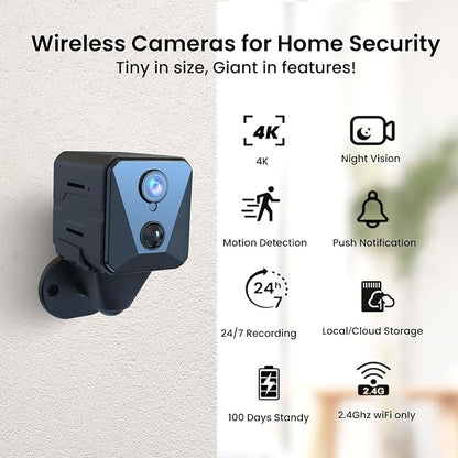 Funstorm 2025 Upgraded Security Camera, 4K HD Mini Nanny Cam - Image 2