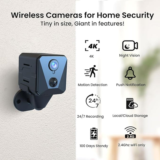 Funstorm 2025 Upgraded Security Camera, 4K HD Mini Nanny Cam - Image 2