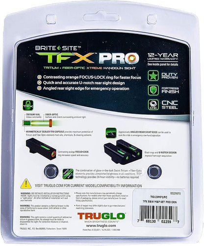 Truglo TFX PRO Handgun Sight, Glowing Shock Proof Tritium and Fiber Optic Night - Image 7
