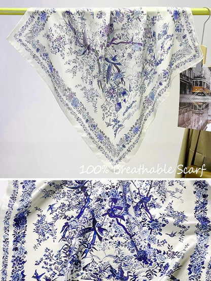 Silky Scarf for Women Lightweight Satin Bandanas Neck Hair Wrap For Sleeping - Image 4