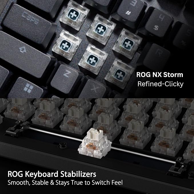 ASUS ROG Strix Scope II 96 Wireless Gaming Keyboard, Tri-Mode Connection - Image 7