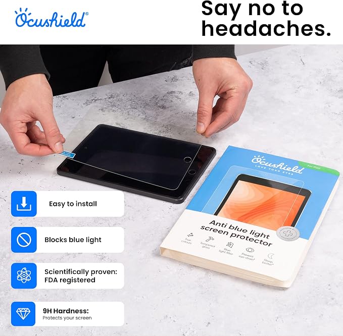 Ocushield Anti Blue Light Tempered Glass Screen Protector - Image 4