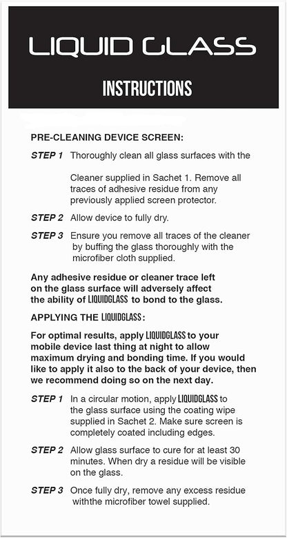 LUVVITT Liquid Glass Screen Protector Scratch and Shatter Resistant Wipe On - Image 4