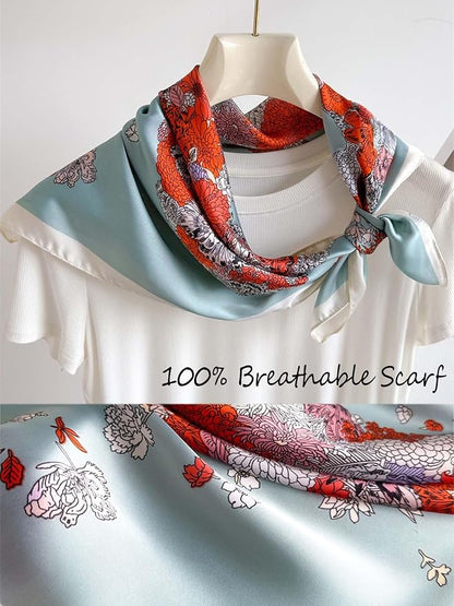 Silky Scarf for Women Lightweight Satin Bandanas Neck Hair Wrap For Sleeping - Image 3