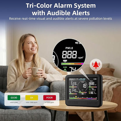 Indoor Air Quality Monitor for Home, CO2 Detector - Image 6