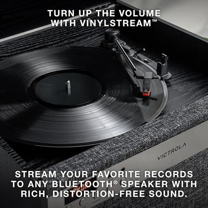 Victrola Century 6-in-1 Vinyl Record Player & Music Center – 3-Speed Turntable - Image 5