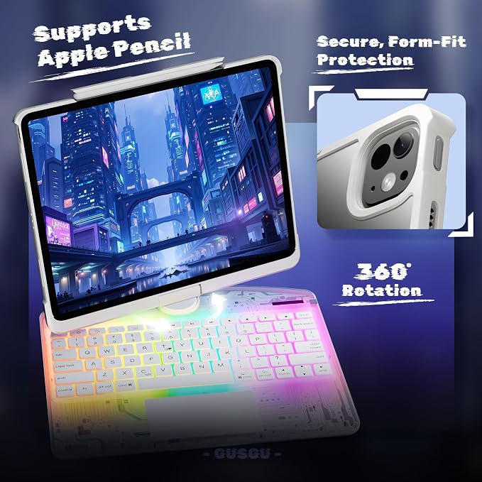 KITONE Transparent Case with Wireless Keyboard - Image 3