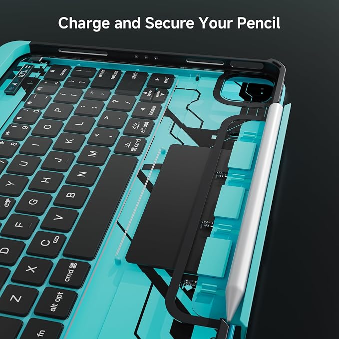iPad Keyboard Case for 2024 M4 iPad Pro 13 inch, Magic Wireless Keyboard - Image 7