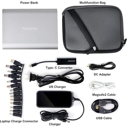 Krisdonia Portable Laptop Charger 185Wh/50000mAh Laptop Power Bank External - Image 4