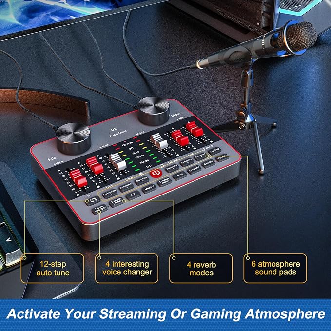 Podcast Equipment Bundle for 2 Mic Tiktok Video Content Creator Kit, Audio - Image 2