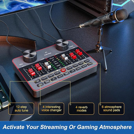 Podcast Equipment Bundle for 2 Mic Tiktok Video Content Creator Kit, Audio - Image 2