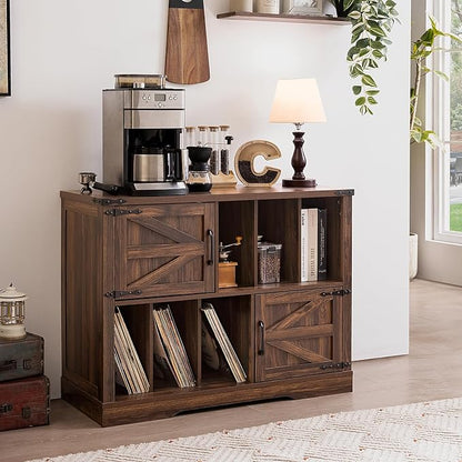 Large Record Player Stand with Vinyl Storage Up to 450 Albums, 39 Inch - Image 7