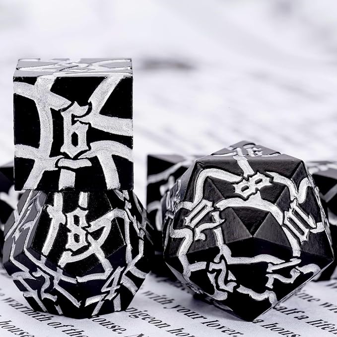 D&D Stripe Dice Set, Crack Polyhedral Dice - Image 5