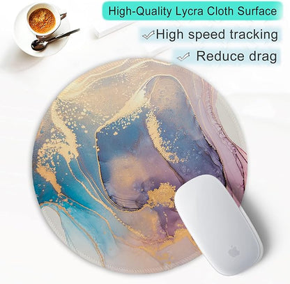 ITNRSIIET Round Mouse Pad with Stitched Edge Premium-Textured Waterproof - Image 6