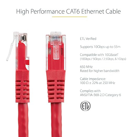 StarTech 3ft CAT6 Ethernet Cable - Image 2