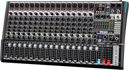 Audio Mixer, TKLBLS Professional 16 Channel DJ Mixer Board by TKLBLS