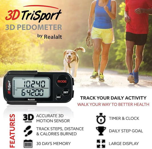 Realalt 3DTriSport 3D Walking Pedometer - Image 2