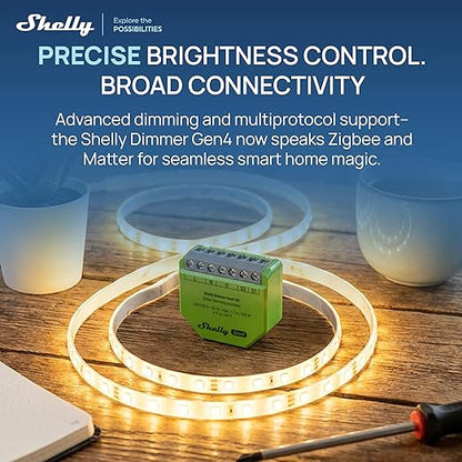 Shelly Dimmer Gen4 US UL, Zigbee Smart Dimming, Compatible - Image 4