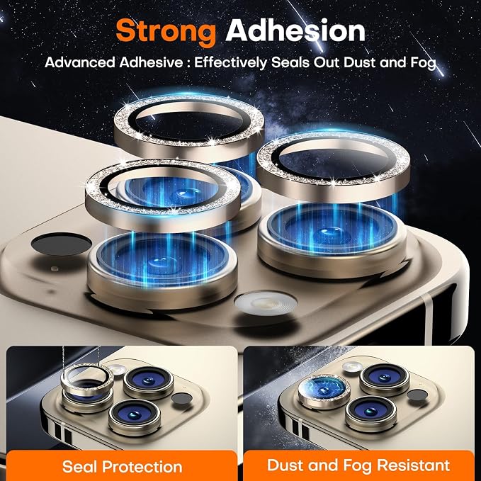 Camera Lens Protector for iPhone 16 Pro Max/16 Pro/15 Pro Max/15 Pro/14 Pro - Image 2
