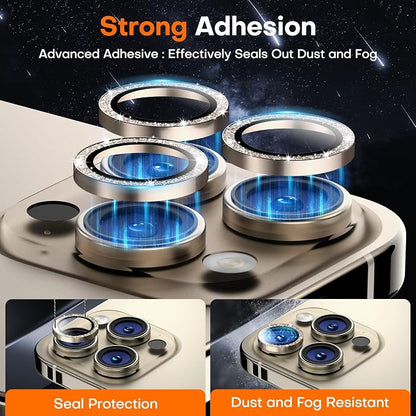 Camera Lens Protector for iPhone 16 Pro Max/16 Pro/15 Pro Max/15 Pro/14 Pro - Image 2