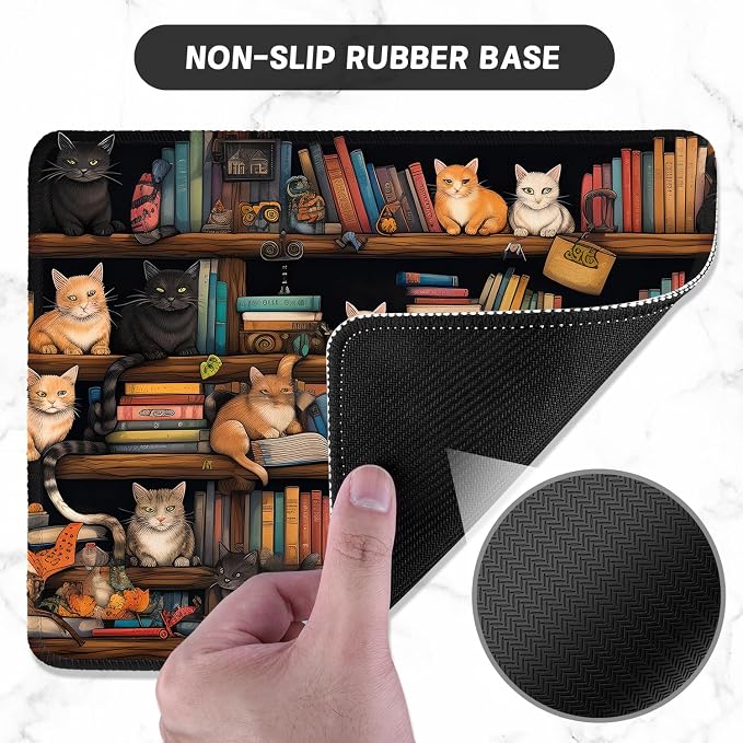 ITNRSIIET Mouse Pad with Stitched Edge Premium Textured Smooth Precise - Image 3