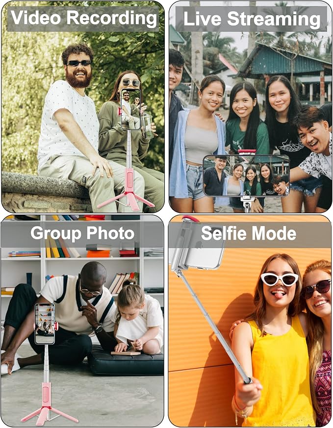 Selfie Stick, Foldable Cellphone Tripod - Image 9