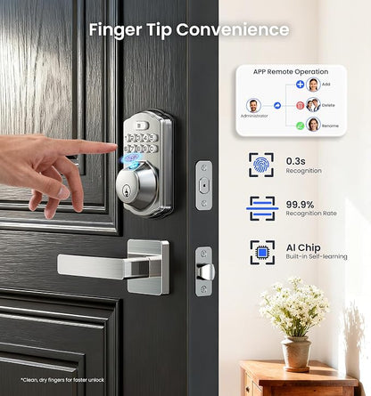 Veise VE012W-L Built-in Wi-Fi Fingerprint Smart Lock - Image 5