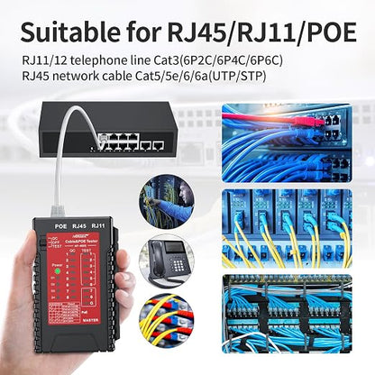 NOYAFA NF-468S Network Cable Tester, RJ45 Ethernet Cable Tester - Image 4