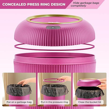 Pukomc Smart Sensor Wastebasket, Convenient and Hygienic Easy to Use, - Image 2