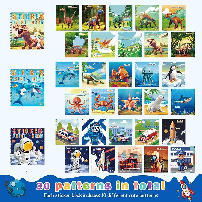 homicozy 3PCS Sticker Paint Books - Image 2
