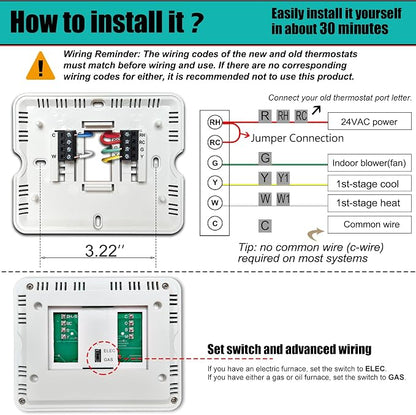 Suuwer Non-Programmable Thermostats - Image 5