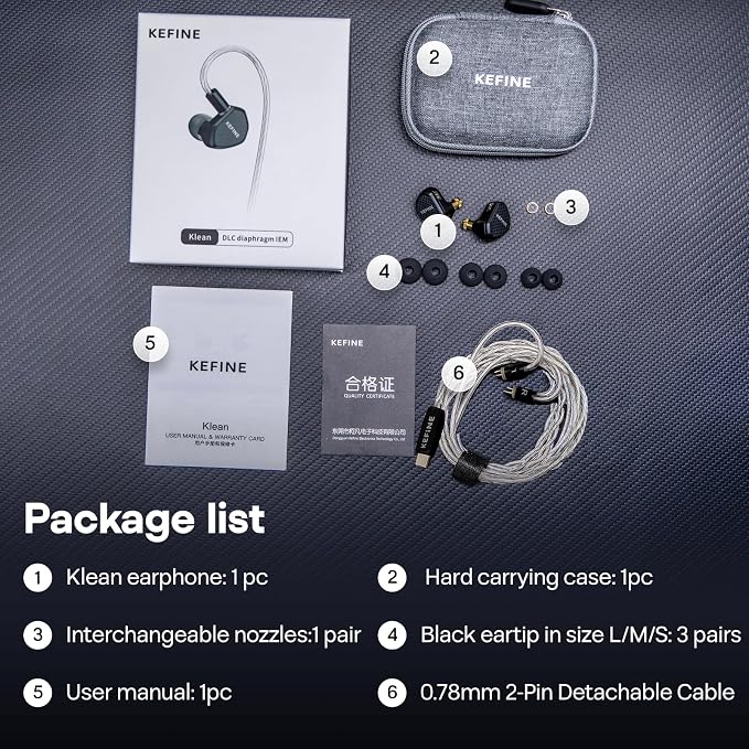 Linsoul Kefine Klean in Ear Monitor, 10mm DLC Diaphragm Dynamic Driver HiFi - Image 9
