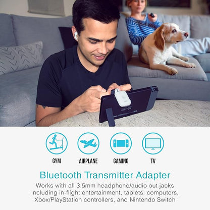 MEE audio Connect Air in-Flight Bluetooth Wireless Audio Transmitter Adapter - Image 3