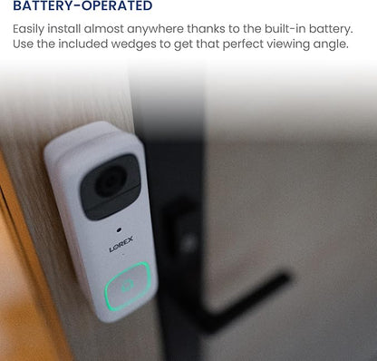 Lorex 2K Wireless WiFi Smart Video Doorbell Camera | No Subscription Fee | 32GB - Image 7