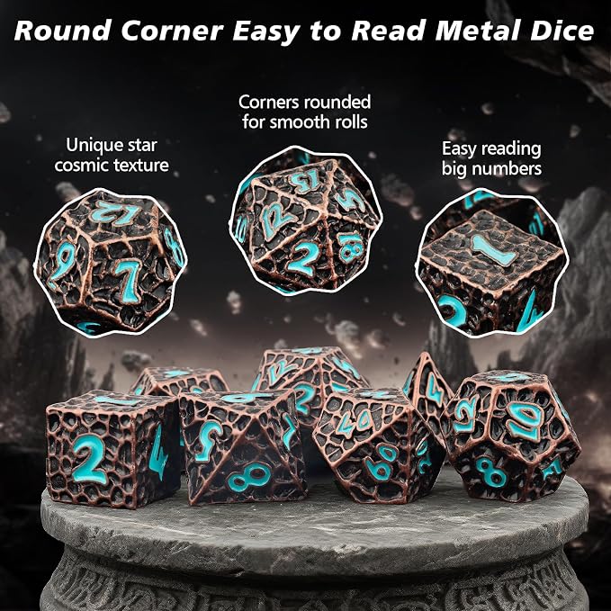 PJOY Metal D&D Dice Set for Dungeons and Dragons Dice - Image 5