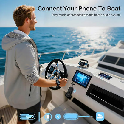 Bluetooth 5.4 Transmitter Receiver, 2 in One Airplane Audio Adapter - Image 4