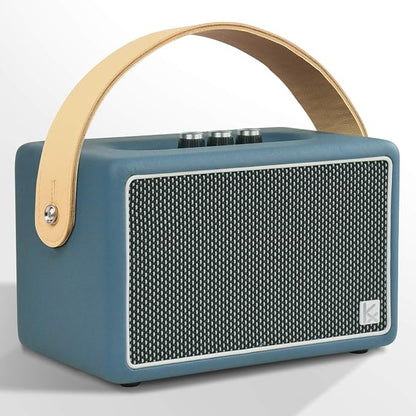 Vintage Bluetooth Speakers, KONEX 40W Leather Portable Wireless Speaker by Konex+audio
