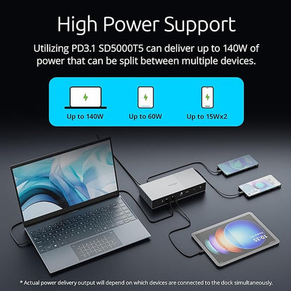 Kensington SD5000T5 Thunderbolt 5 Docking Station – Dual Display - Image 5