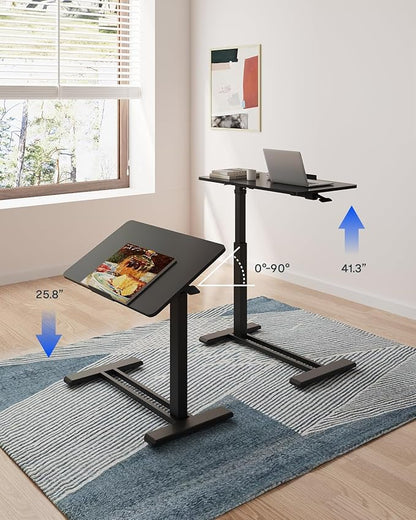 FLEXISPOT H7 PRO Mobile Standing Desk Adjustable Overbed Table Pneumatic - Image 4