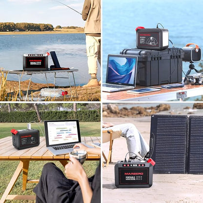 MARBERO 200W Portable Power Station 148Wh Camping Solar Generator Laptop Power - Image 4
