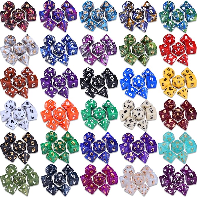 DND Dice Sets 30 x 7 Polyhedral RPG Dice - Image 3