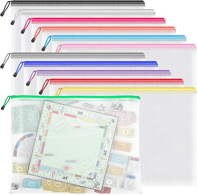 Umriox Zipper Pouch, 16.9x12.4 in, Extra Large Zipper Bags, Waterproof Zipper by UMRIOX
