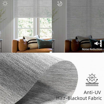 SmartWings Motorized Light Filtering Roller Shades Work - Image 4