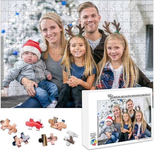 Custom Puzzle 120/200/300/500/1000/1500 Pieces, Personalized Puzzle from Your by Mougins
