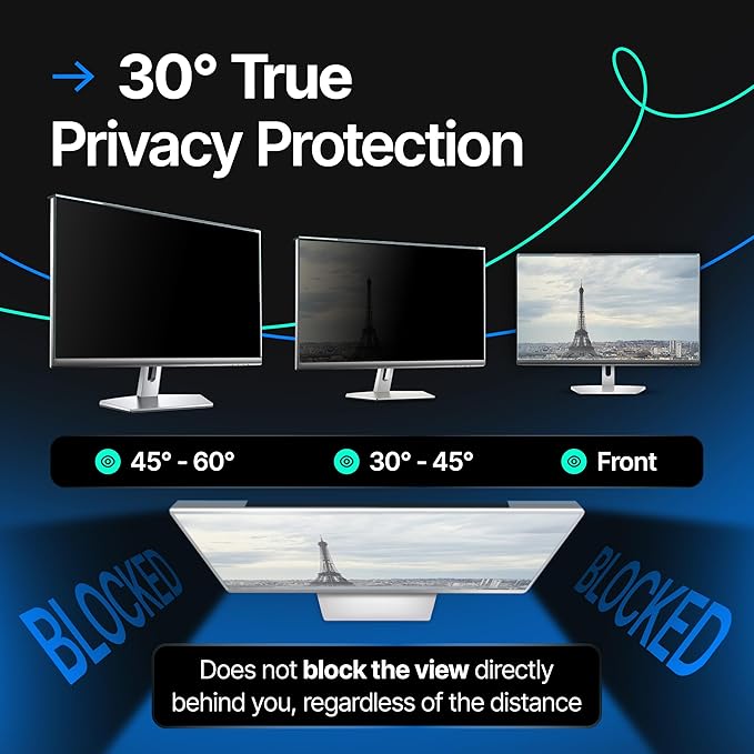 Acrylic 24 Inch Computer Privacy Screen Filter - Image 3