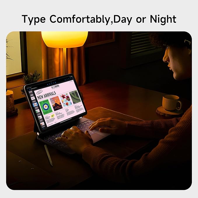 nimin Keyboard Case for 2024 iPad Air 13 and iPad Pro 12.9 6th, 3rd Gen - Image 8