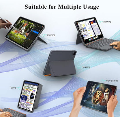 iPad Air 13 inch Case Keyboard, Wireless iPad Keyboard - Image 3