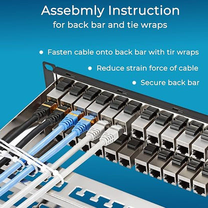 Rapink Patch Panel 48 Port Cat6A - Image 6